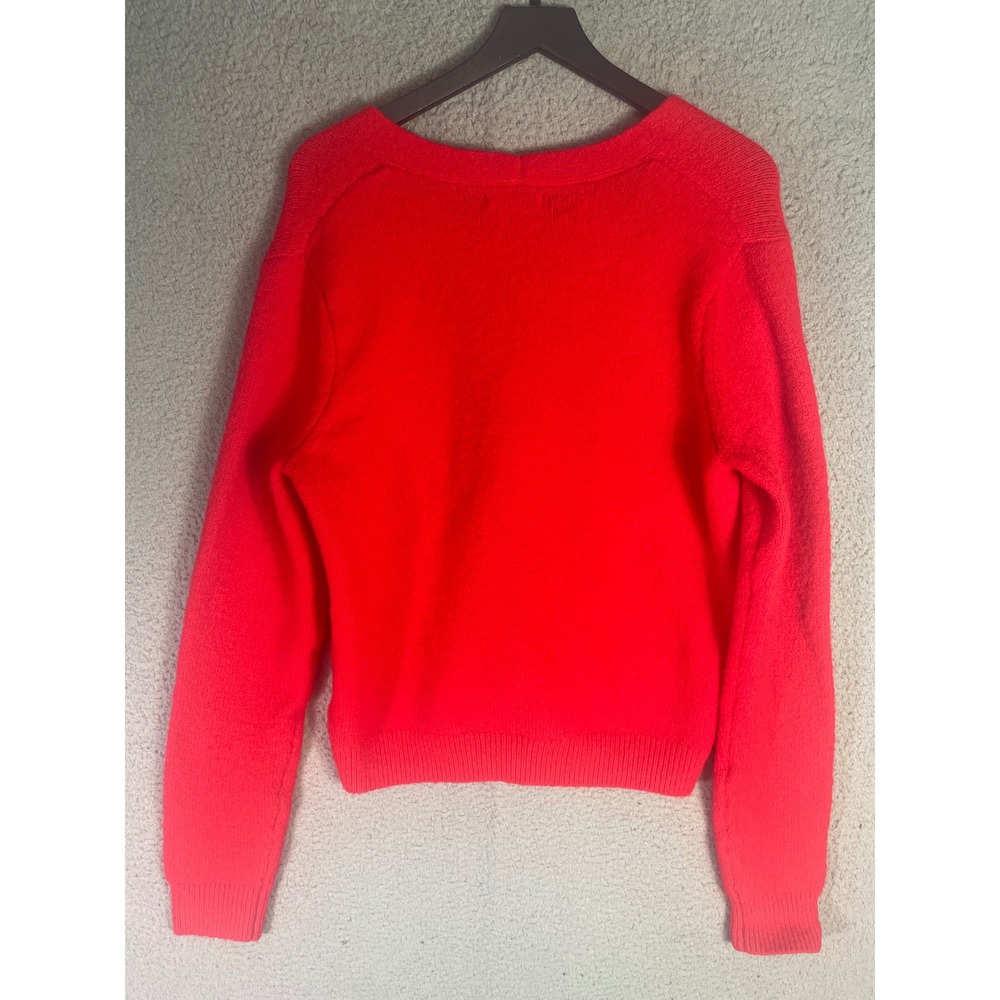Red Cardigan Sweater Womens M Cupcakes and Cashmere V Neck Button Front - Picture 10 of 10